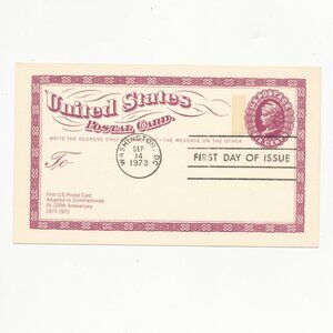 Vintage 1973 Centenary of Postal Card in USA - Unposted